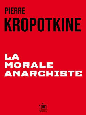 cover image of La Morale anarchiste